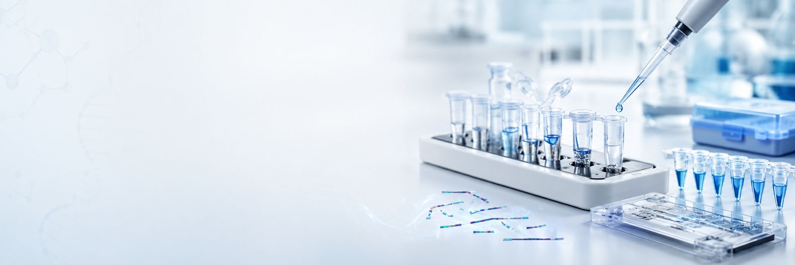 Indexed DNA and RNA library fragments arranged for next-generation sequencing
