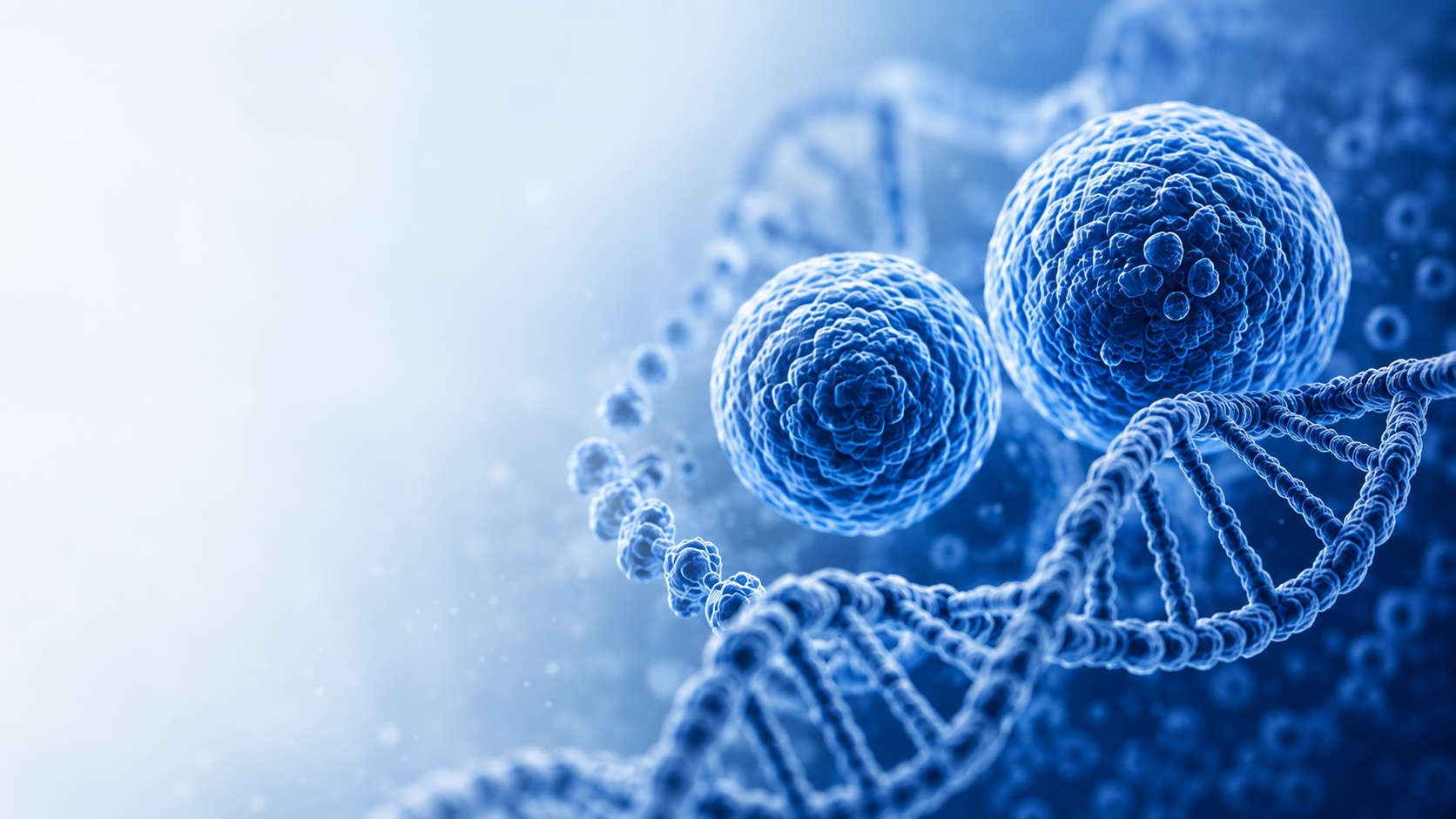 Cell culture and DNA illustration for cell line authentication services